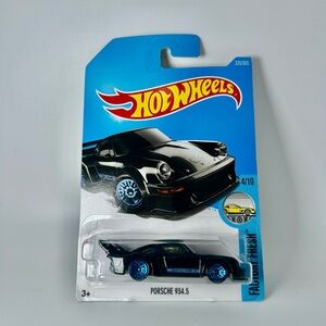 2017 Hot Wheels Factory Fresh Porsche 934.5 Black w/ Blue Spoke 4/10 New 320/365